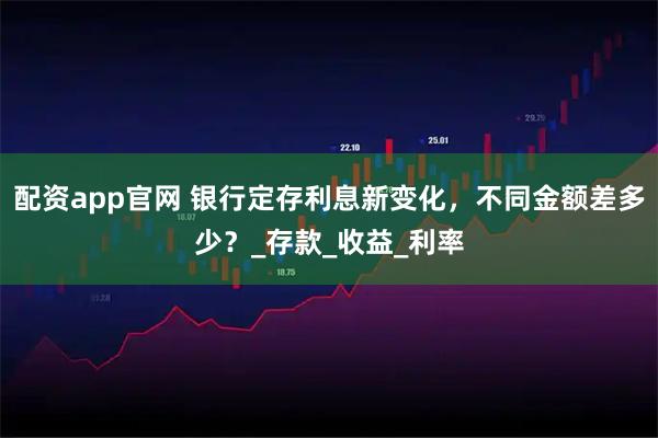 配资app官网 银行定存利息新变化，不同金额差多少？_存款_收益_利率